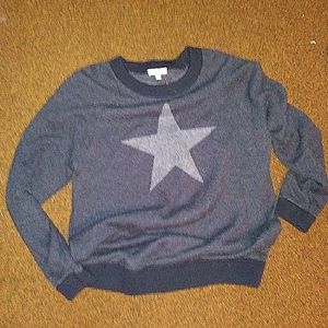Minnie Rose merino wool blend star swe…